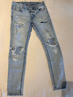 AE Stretch High Waisted Straight Jean